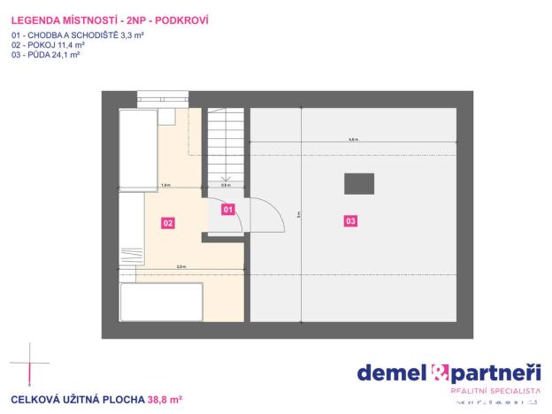Prodej rodinného domu, Třebíč, Heliadova, 104 m2