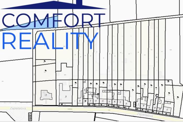 Prodej zahrady, Brno - Dvorska, Zapletalova, 1385 m2