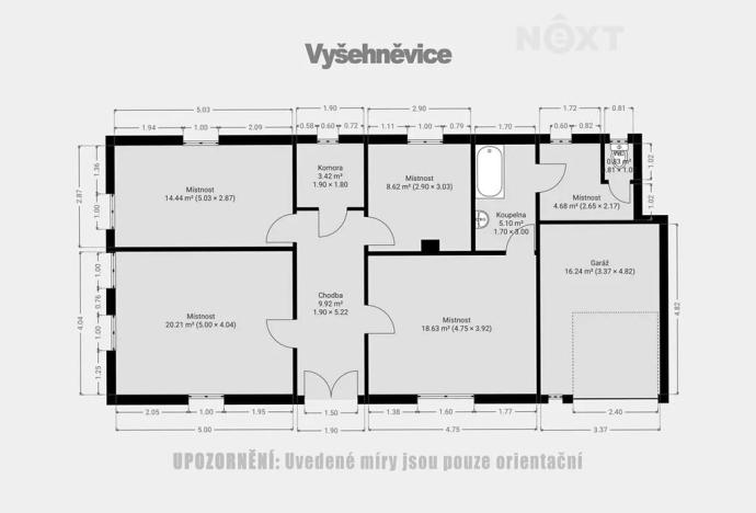 Prodej rodinného domu, Vyšehněvice, 100 m2