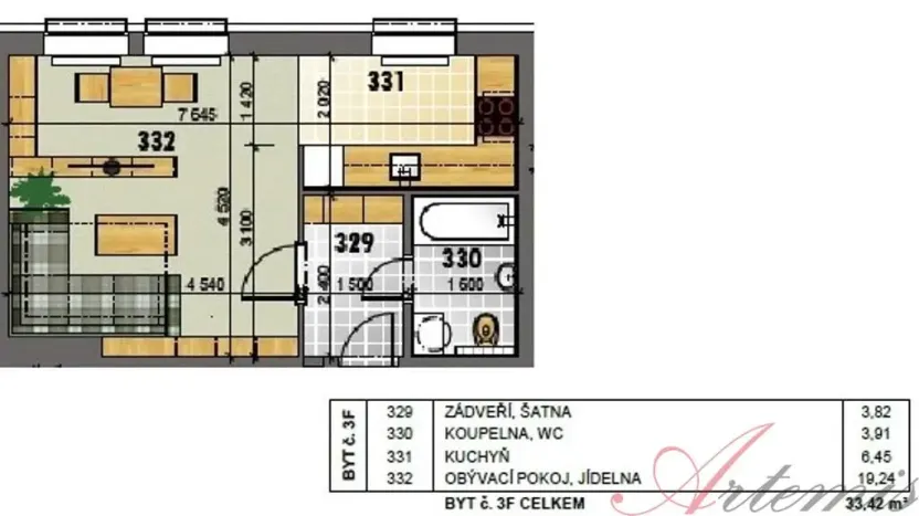 Pronájem bytu 1+1, Těrlicko - Horní Těrlicko, Topolová, 36 m2