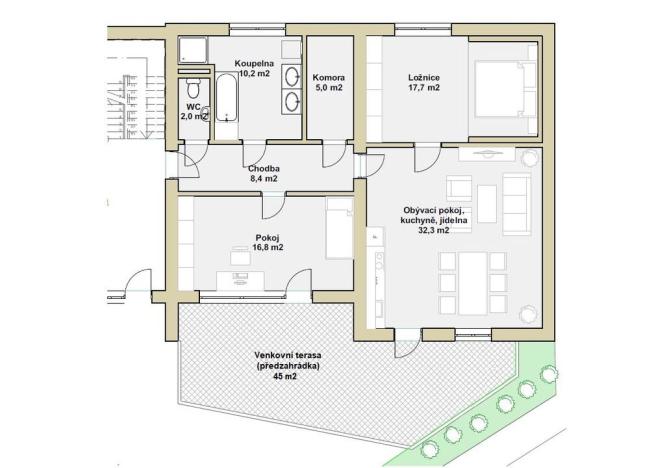Prodej bytu 3+kk, Praha - Stodůlky, 5. máje, 92 m2