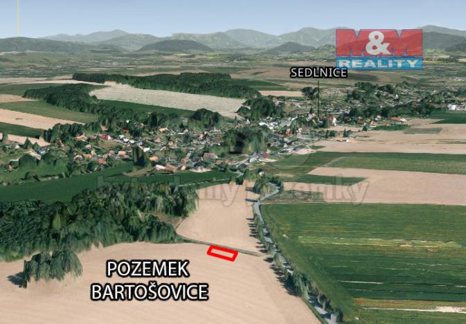 Prodej pole, Bartošovice, 1134 m2