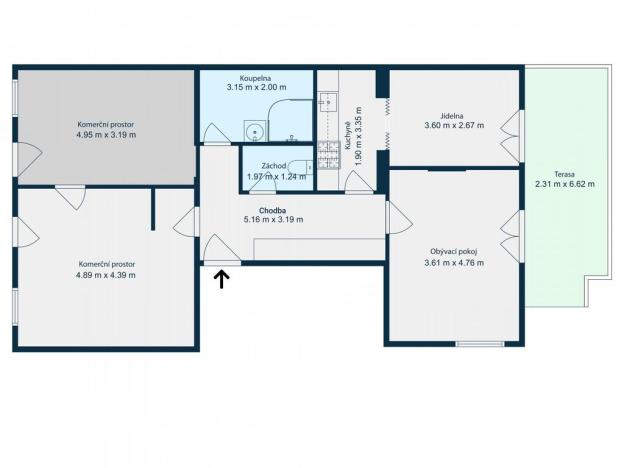 Prodej atypického bytu, Litoměřice - Litoměřice-Město, Klášterní, 100 m2