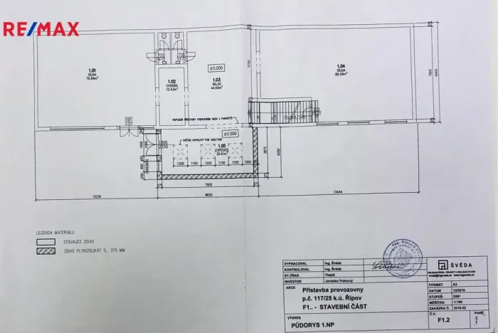 Prodej výrobních prostor, Třebíč - Borovina, Fibichova, 360 m2