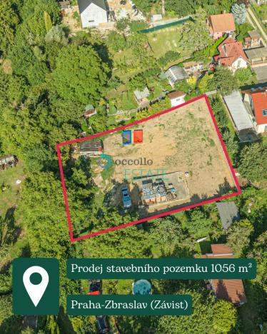Prodej pozemku pro bydlení, Praha - Zbraslav, Závist, 1056 m2