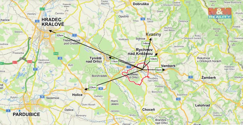 Pronájem výrobních prostor, Kostelec nad Orlicí, Mánesova, 1050 m2