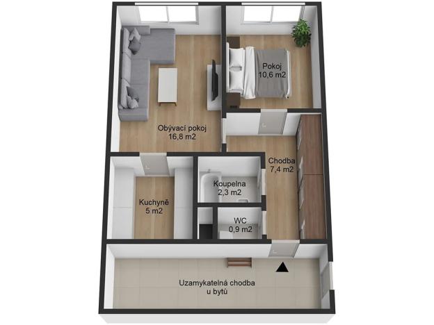 Prodej bytu 2+1, Praha - Hostivař, Švehlova, 43 m2