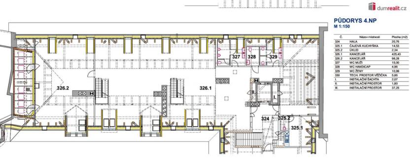 Pronájem kanceláře, Praha - Nové Město, Národní, 137 m2