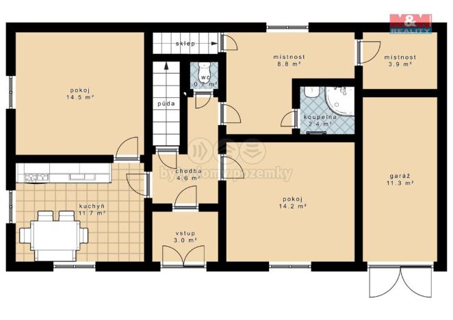 Prodej rodinného domu, Nebahovy - Kralovice, 108 m2