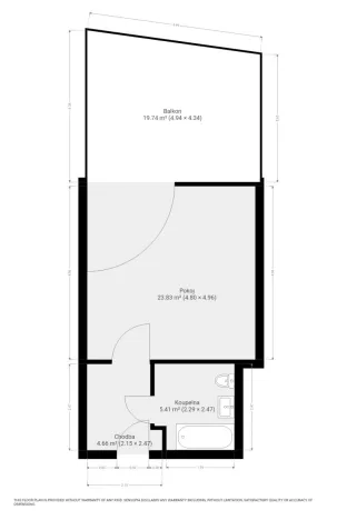 Pronájem bytu 1+kk, Brno, Bratislavská, 35 m2