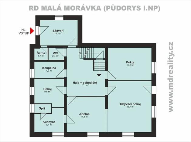 Prodej rodinného domu, Malá Morávka, 220 m2