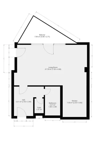 Pronájem bytu 1+kk, Praha - Horní Počernice, Běchorská, 48 m2
