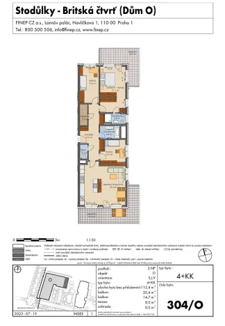 Prodej bytu 4+kk, Praha - Třebonice, Thomasova, 112 m2