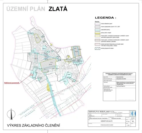Prodej pozemku pro bydlení, Zlatá, 900 m2