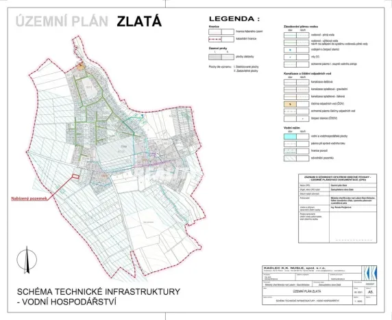 Prodej pozemku pro bydlení, Zlatá, 900 m2