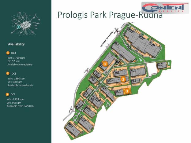 Pronájem skladu, Rudná, K Vypichu, 4733 m2