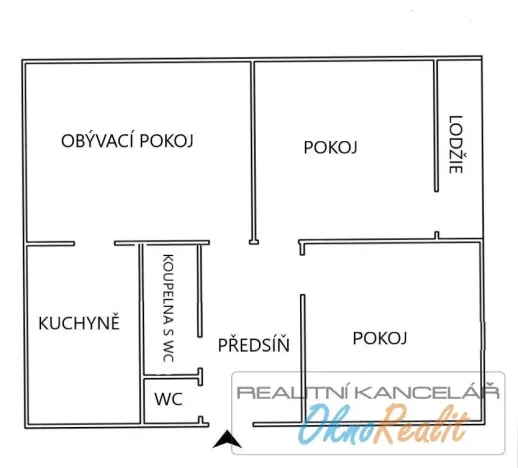 Pronájem bytu 3+1, Rosice, Kaštanová, 78 m2