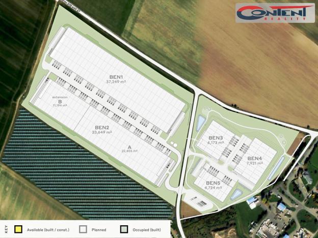 Pronájem výrobních prostor, Benátky nad Jizerou - Benátky nad Jizerou II, Průmyslová, 22455 m2