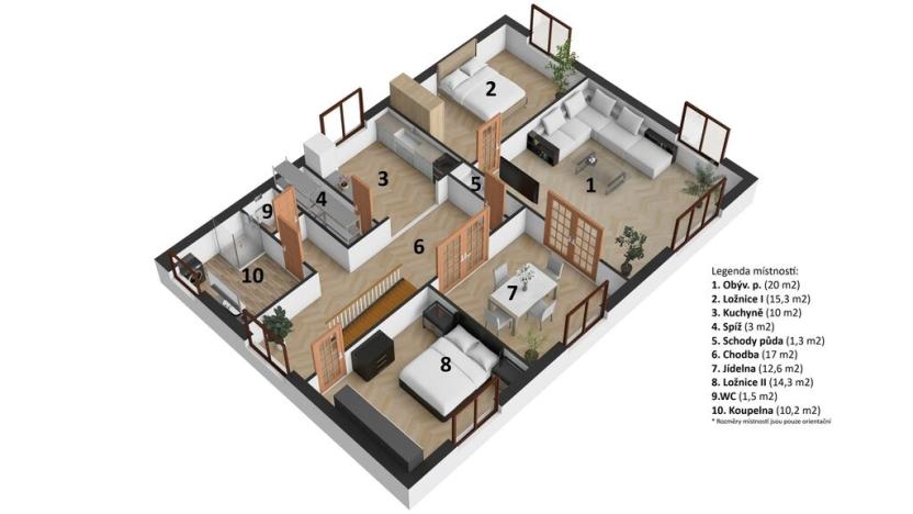 Prodej rodinného domu, Vodochody, 225 m2