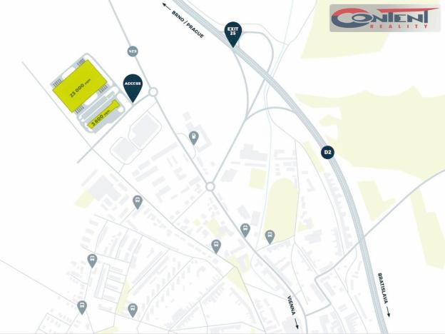 Pronájem skladu, Ostrava - Hrušov, Žižkova, 3000 m2