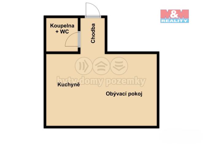 Prodej bytu 1+kk, Jindřichův Hradec - Jindřichův Hradec III, Mlýnská, 65 m2