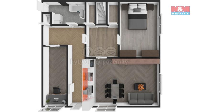 Prodej rodinného domu, Vinařice, Hlavní, 80 m2