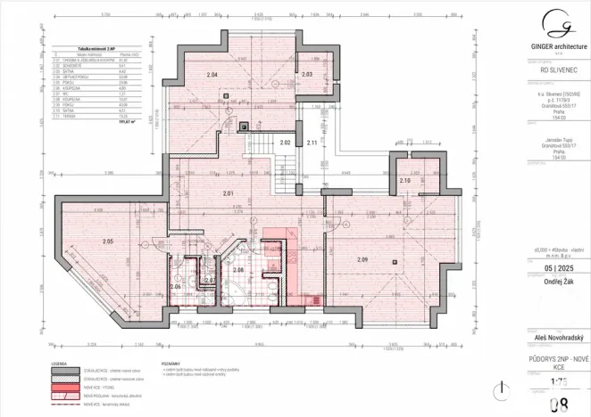 Pronájem bytu 4+kk, Praha, Granátová, 171 m2