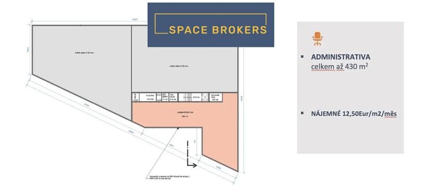 Pronájem kanceláře, Zlatníky-Hodkovice, Technologická, 2021 m2
