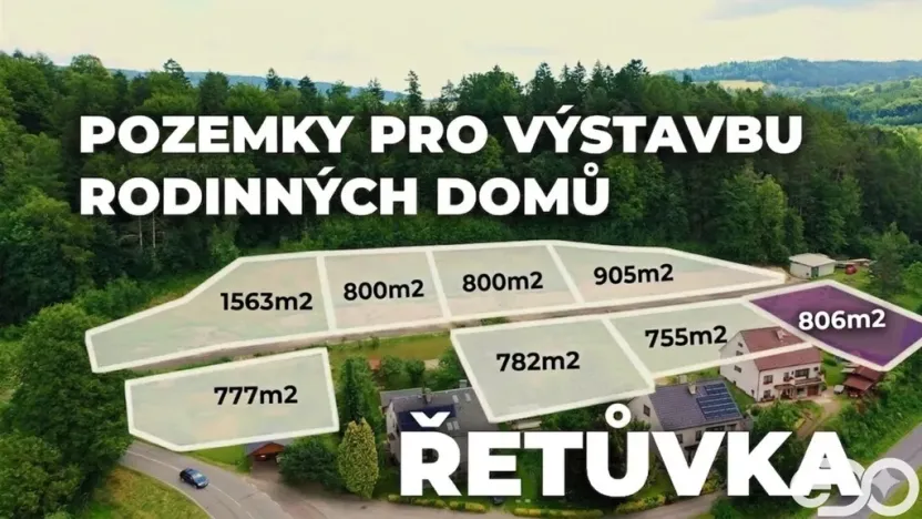 Prodej pozemku pro bydlení, Řetůvka, 806 m2