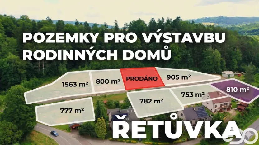 Prodej pozemku pro bydlení, Řetůvka, 810 m2