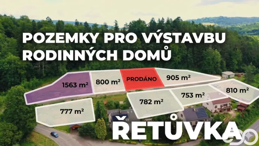 Prodej pozemku pro bydlení, Řetůvka, 1563 m2
