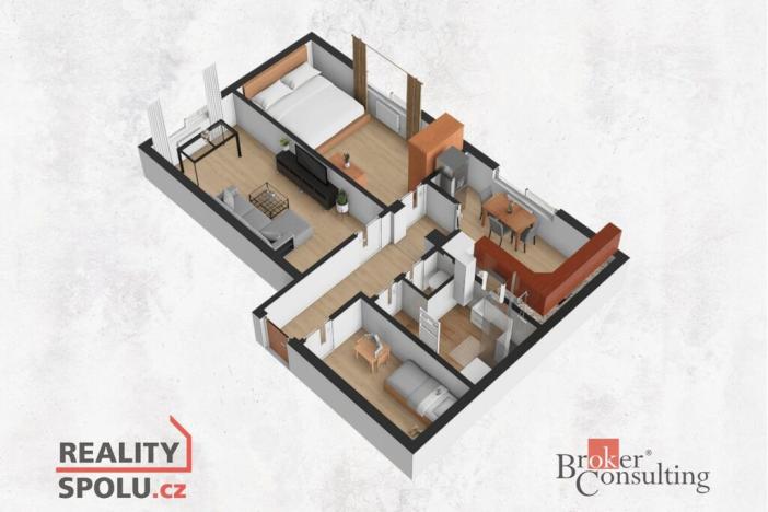 Prodej bytu 3+1, Praha - Modřany, Mráčkova, 62 m2