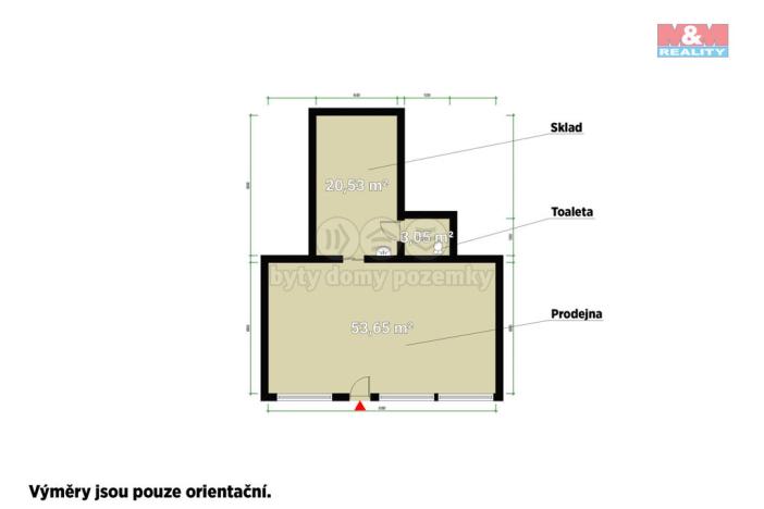 Pronájem obchodního prostoru, Kralovice, 77 m2