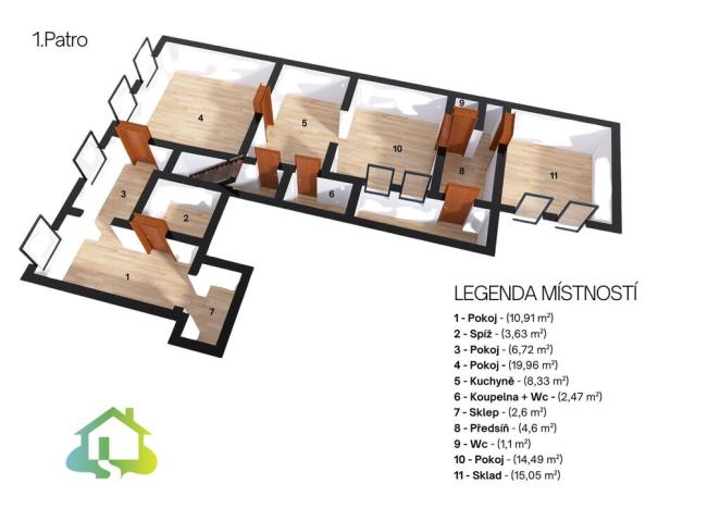 Dražba rodinného domu, Praha - Hradčany, Nový Svět, 474 m2