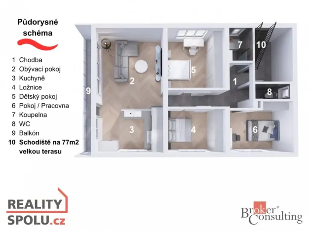 Prodej bytu 4+1, Jablonec nad Nisou, Dlouhá, 91 m2