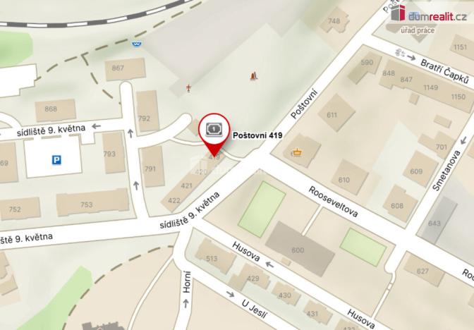 Pronájem bytu 1+1, Nejdek, Poštovní, 35 m2