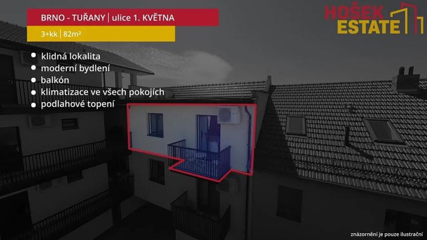 Prodej bytu 3+kk, Brno, ulice 1. května, 82 m2