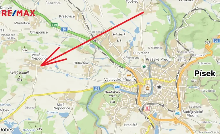 Prodej pozemku pro bydlení, Dobev, 1227 m2