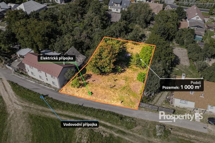 Prodej pozemku, Podolí, 1000 m2