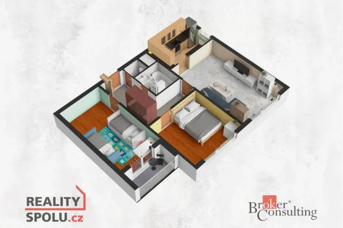 Prodej bytu 3+1, Praha - Modřany, Levského, 62 m2