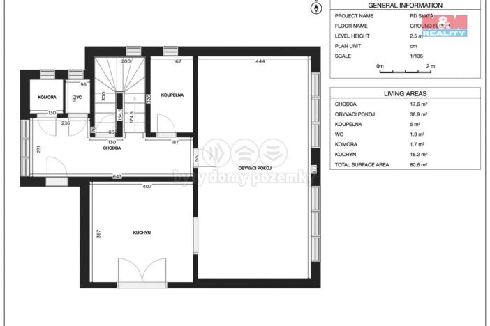 Prodej rodinného domu, Svatá, 221 m2