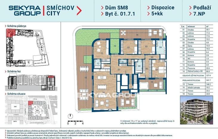 Prodej bytu 5+kk, Praha, Šiklové, 227 m2