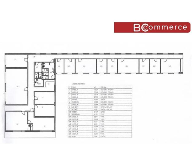 Pronájem kanceláře, Brno, 66 m2