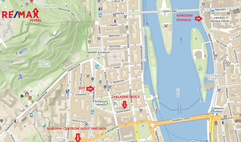 Prodej bytu 3+kk, Praha - Smíchov, Štefánikova, 76 m2