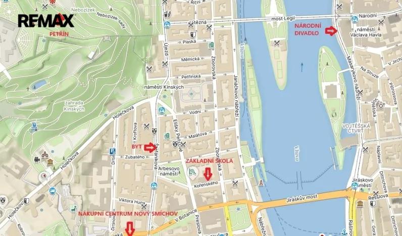 Prodej bytu 3+kk, Praha - Smíchov, Štefánikova, 76 m2