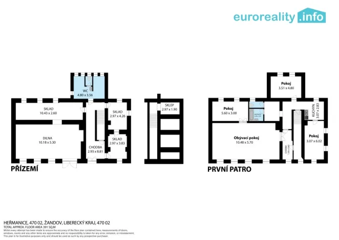 Prodej rodinného domu, Žandov - Heřmanice, 265 m2
