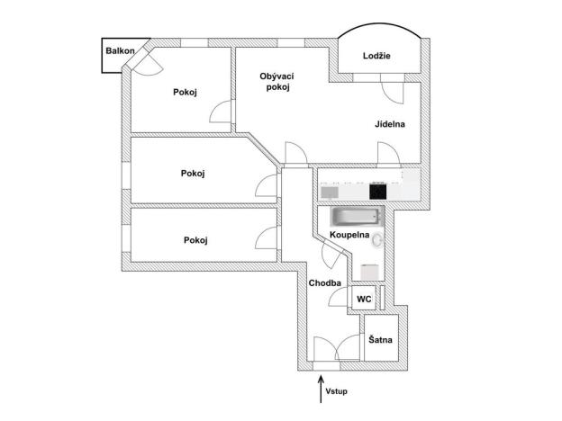Prodej bytu 4+1, Pardubice - Zelené Předměstí, Sokolovská, 113 m2