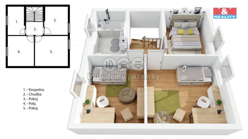 Prodej rodinného domu, Kladno - Švermov, 104 m2