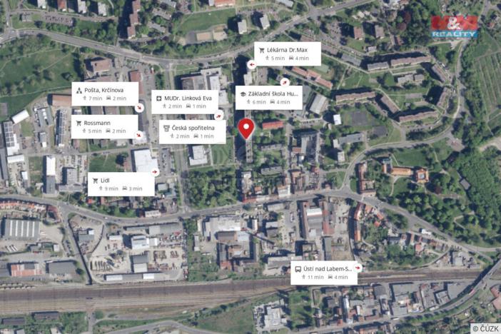 Prodej bytu 2+1, Ústí nad Labem - Krásné Březno, U Pivovarské zahrady, 64 m2