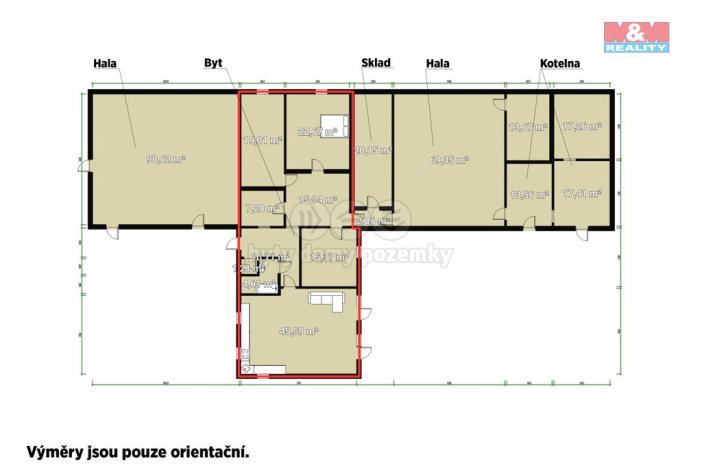 Prodej skladu, Lhůta, 1220 m2